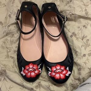Kate Spade Warren Embroidered Ballet Flats